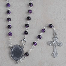 Glass beads rosary